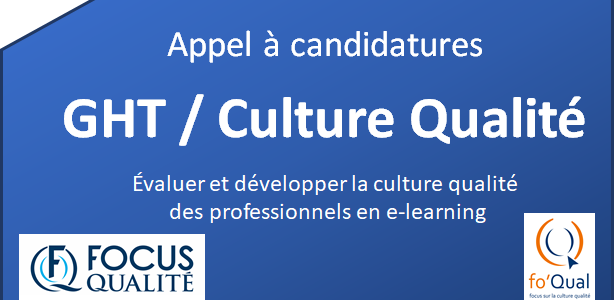 Appel à candidatures GHT – Culture Qualité – E-learning