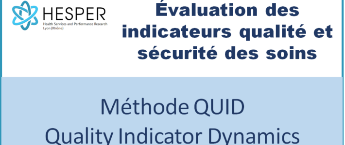 Evaluation des indicateurs qualité / sécurité des soins